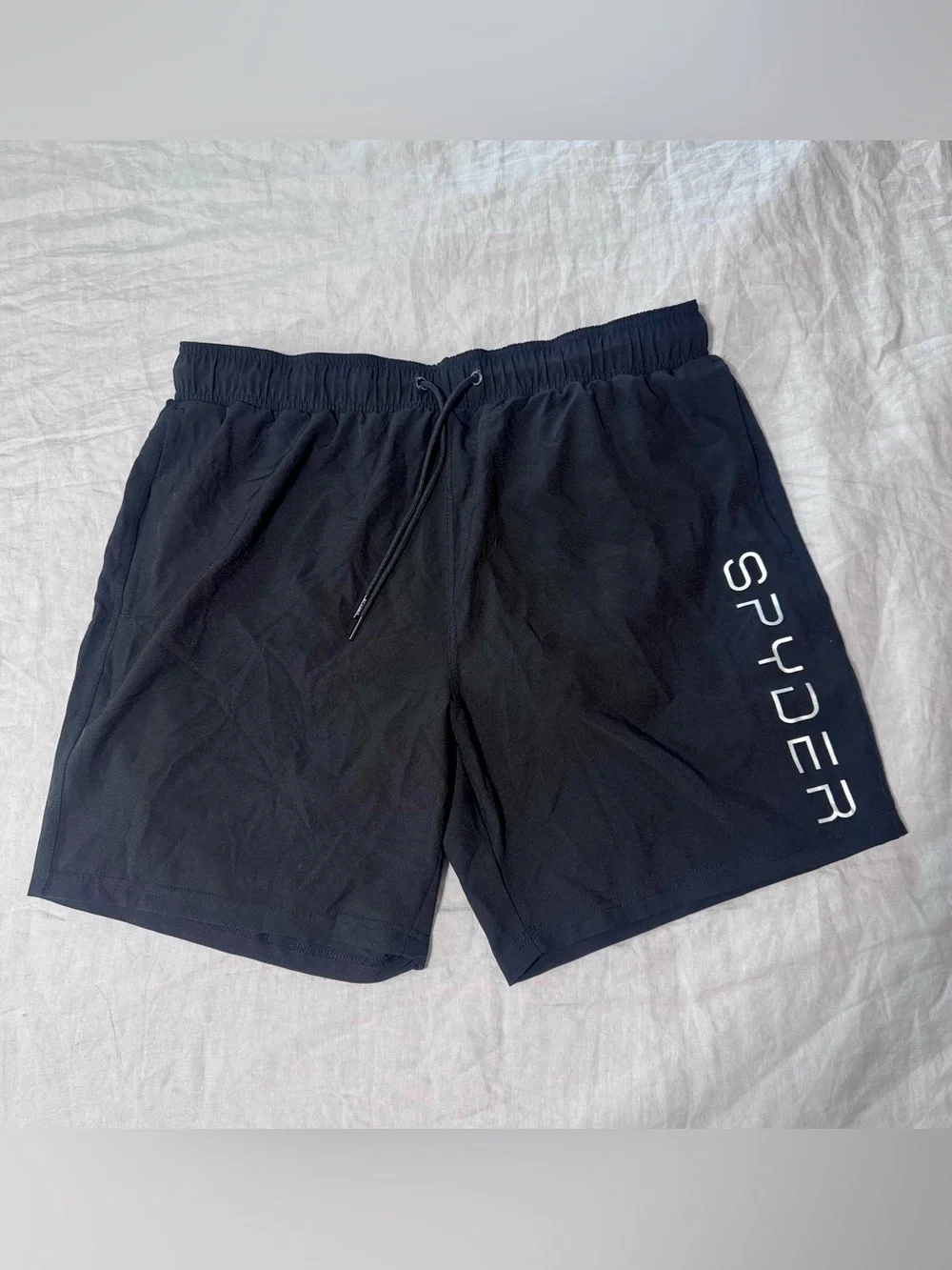 NWOT Spyder Black Swim Shorts with Zip Pocket XXL